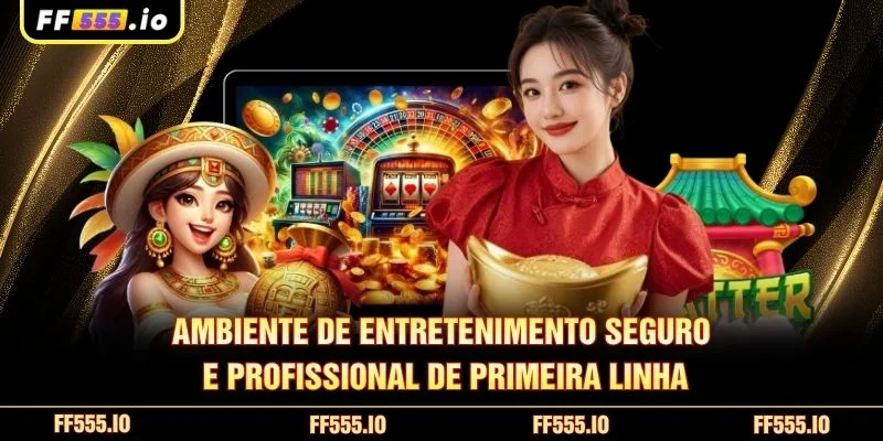 Ambiente de entretenimento seguro e profissional de primeira linha